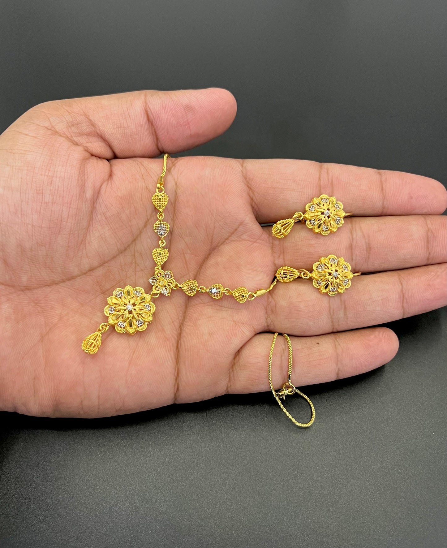 Designer Gold-Plated Pendant Set with Premium Fine Quality