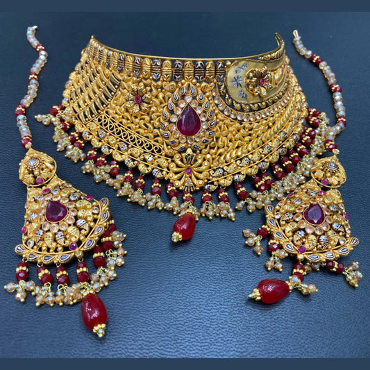 Luxury Champagne Zircon Bridal Set with Fine Detailing