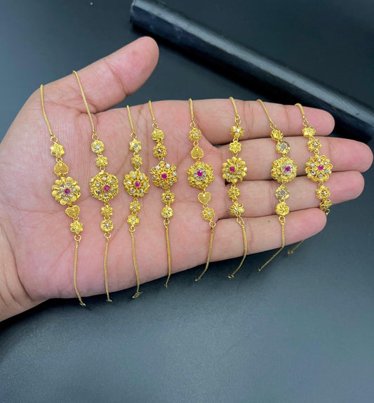 Elegant Gold-Plated Bracelet with Fine Polish Finish