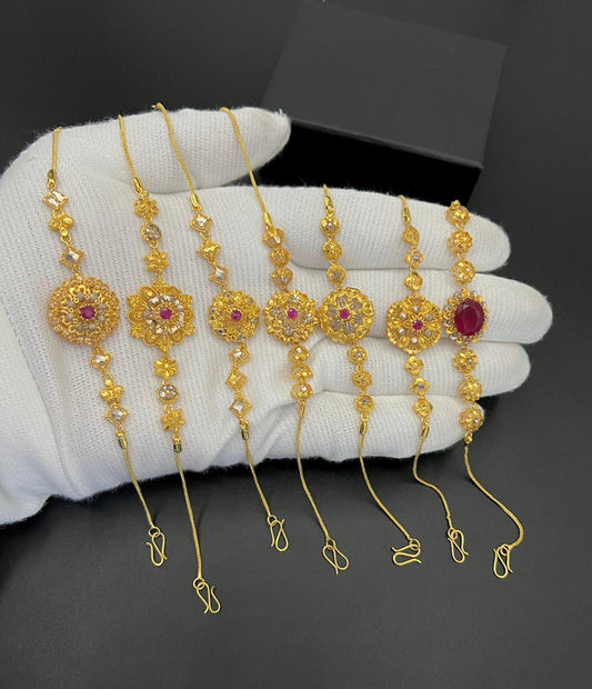 Luxury Gold-Plated Real Zircon Stone Designer Bracelet