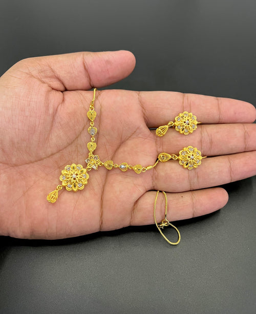 Designer Gold-Plated Pendant Set with Premium Fine Quality