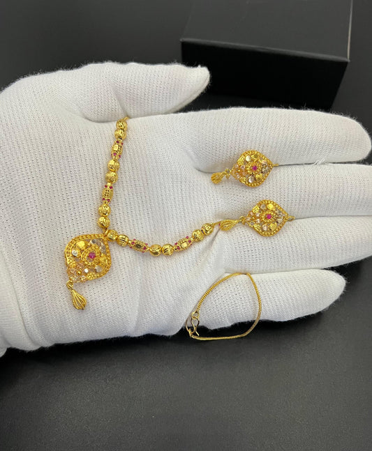 Timeless Zircon Stone Pendant Set in Elegant Gold Plating