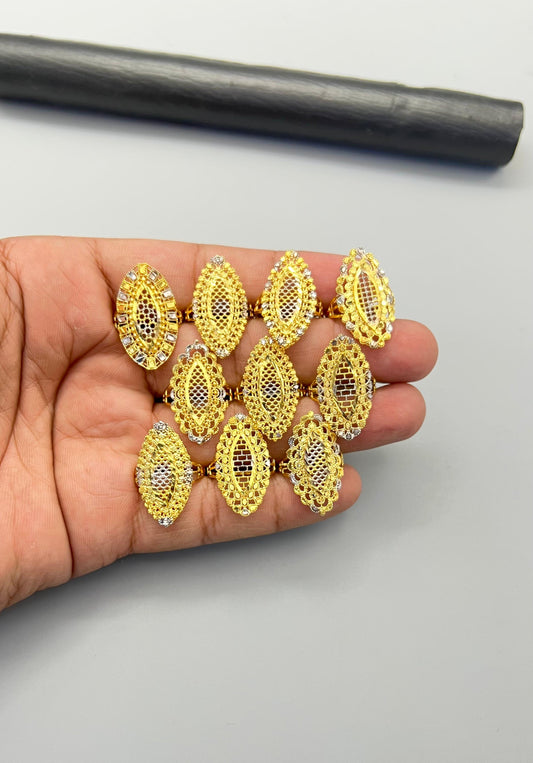 1 Pc Timeless Fine Quality Gold-Plated Statement Ring